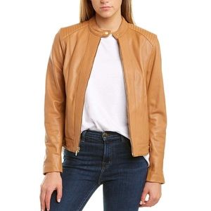 NWT Cole Haan Racer Leather Jacket